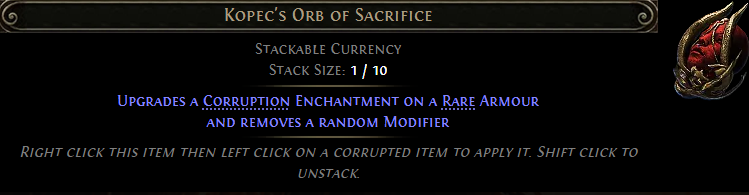 Kopec&rsquo;s Orb of Sacrifice